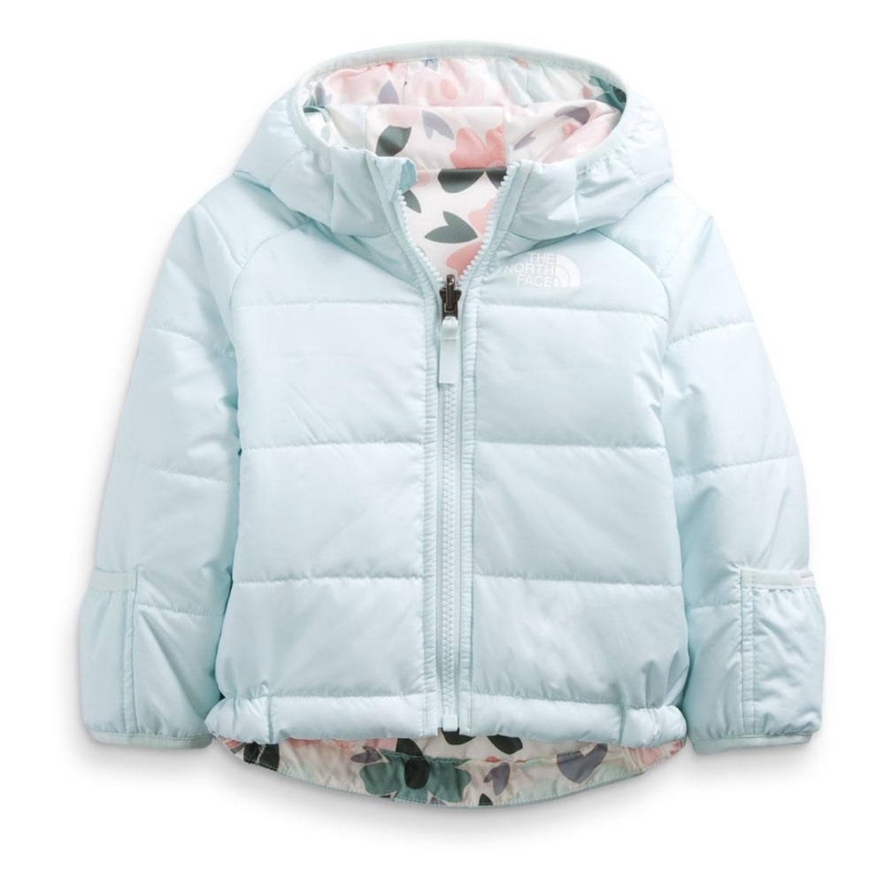 THE NORTH FACE Baby Reversible Perrito Hooded Jacket, Ice Blue, 6-12 Months
